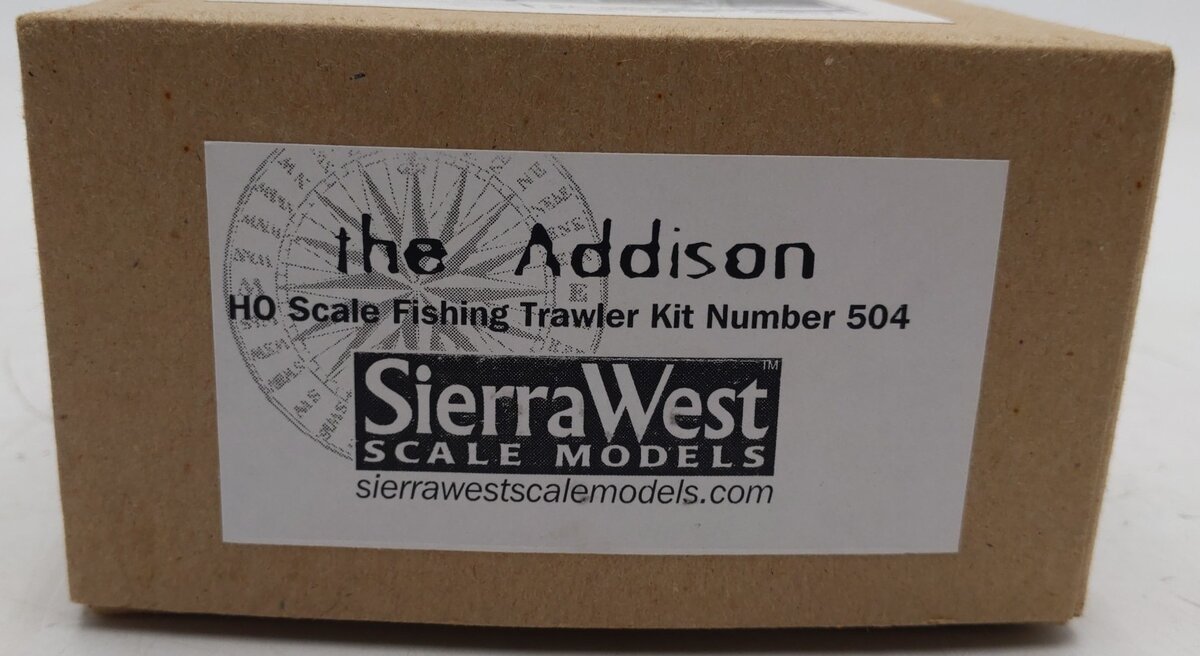 Sierra West 504 HO Scale 'The Addison" Fishing Trawler Kit LN/Box