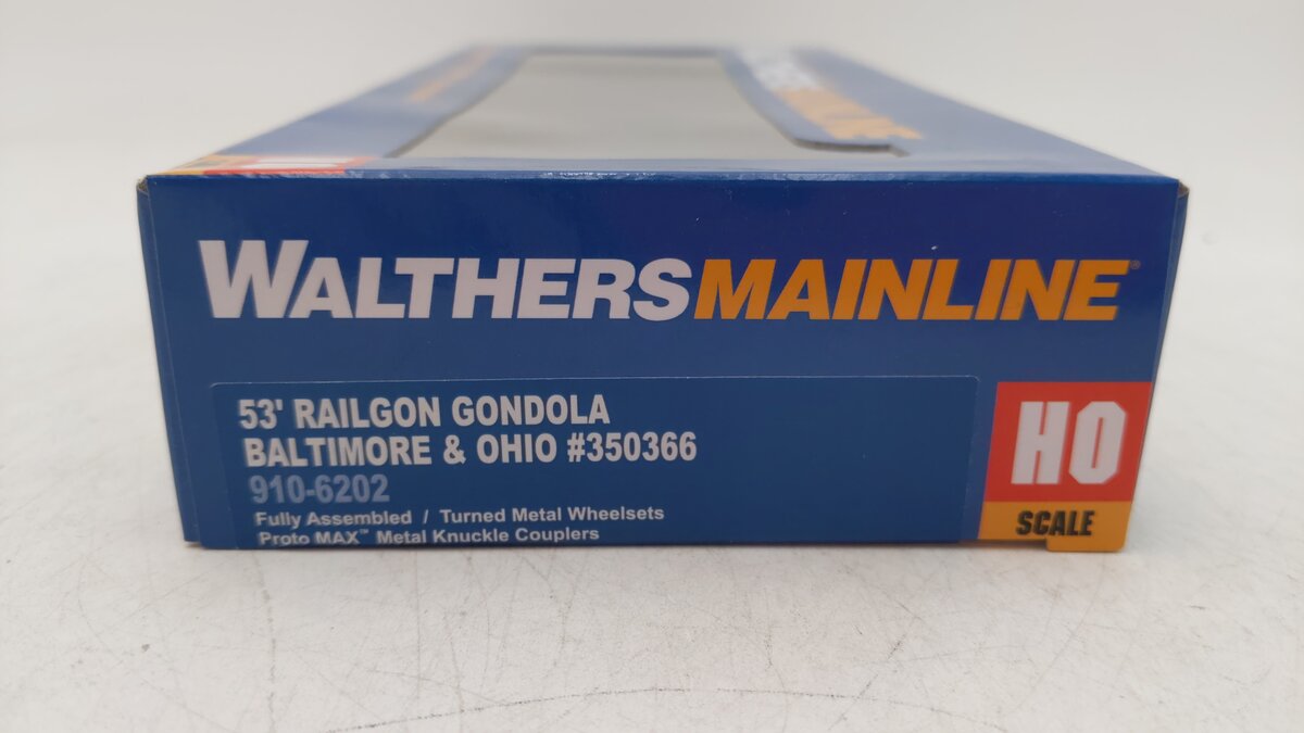 Walthers 910-6202 HO Baltimore & Ohio 53' Railgon Gondola #350366