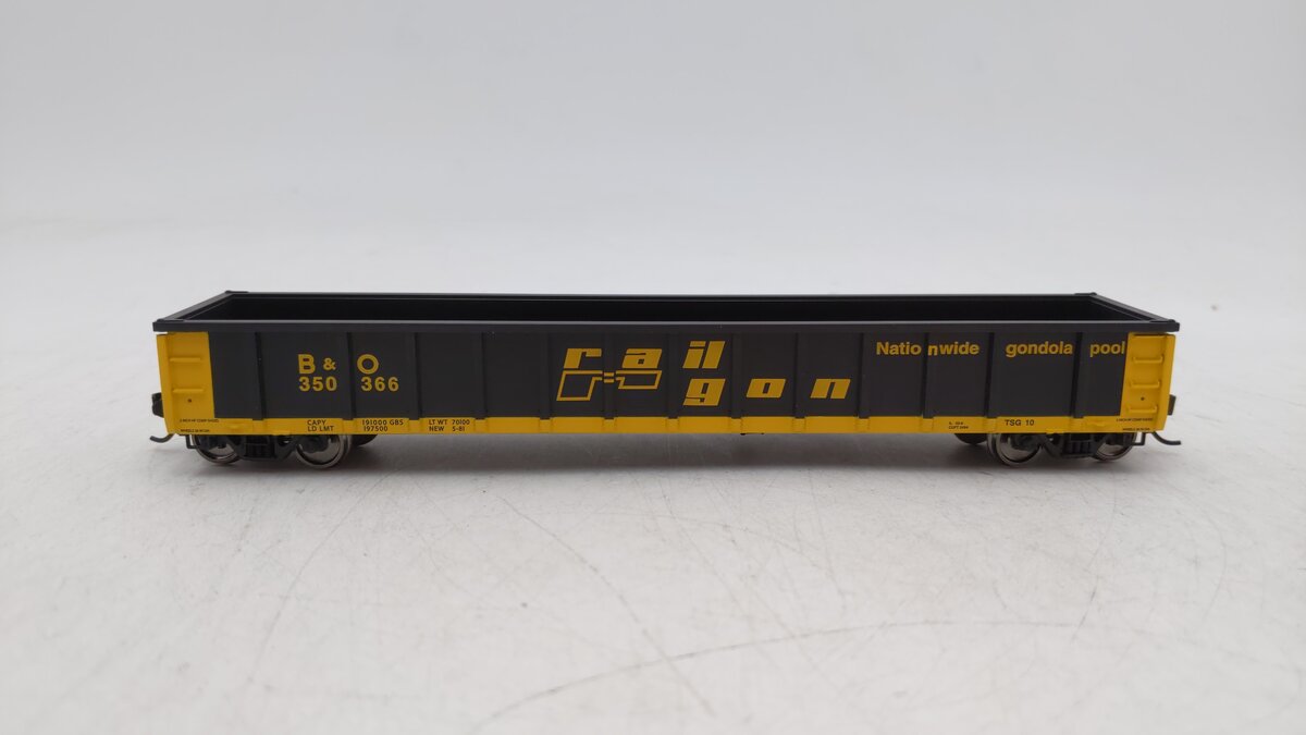 Walthers 910-6202 HO Baltimore & Ohio 53' Railgon Gondola #350366