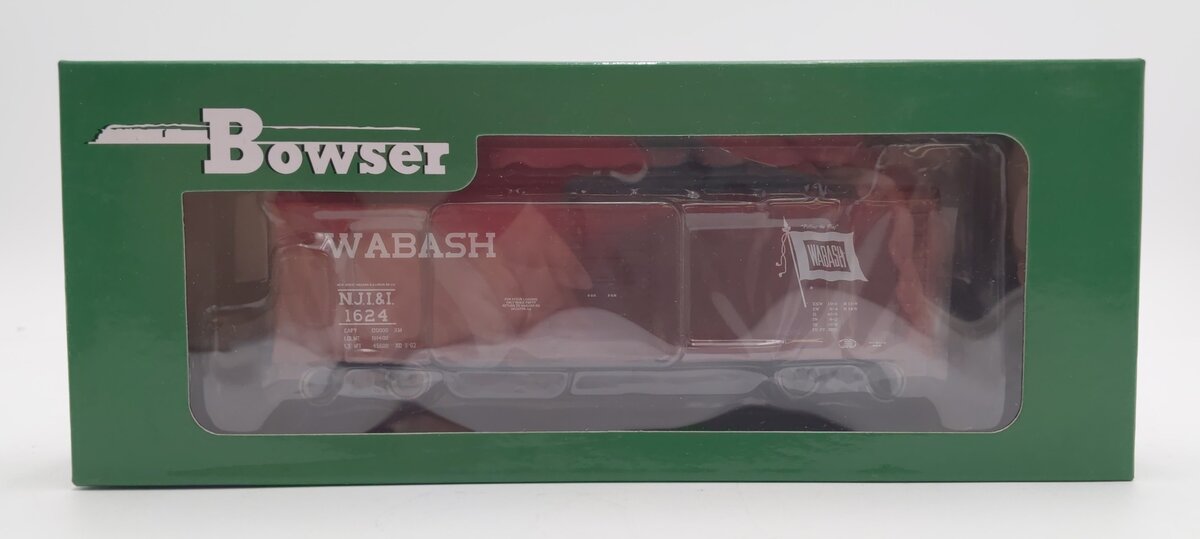 Bowser 42463 HO Scale WAB 40' Boxcar #1624