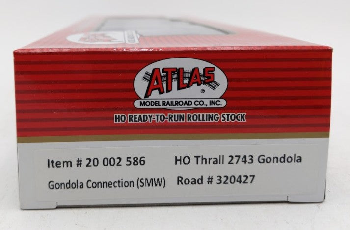 Atlas 20002586 HO Scale Gondola Connections SMW Thrall 2743 Gondola #320427