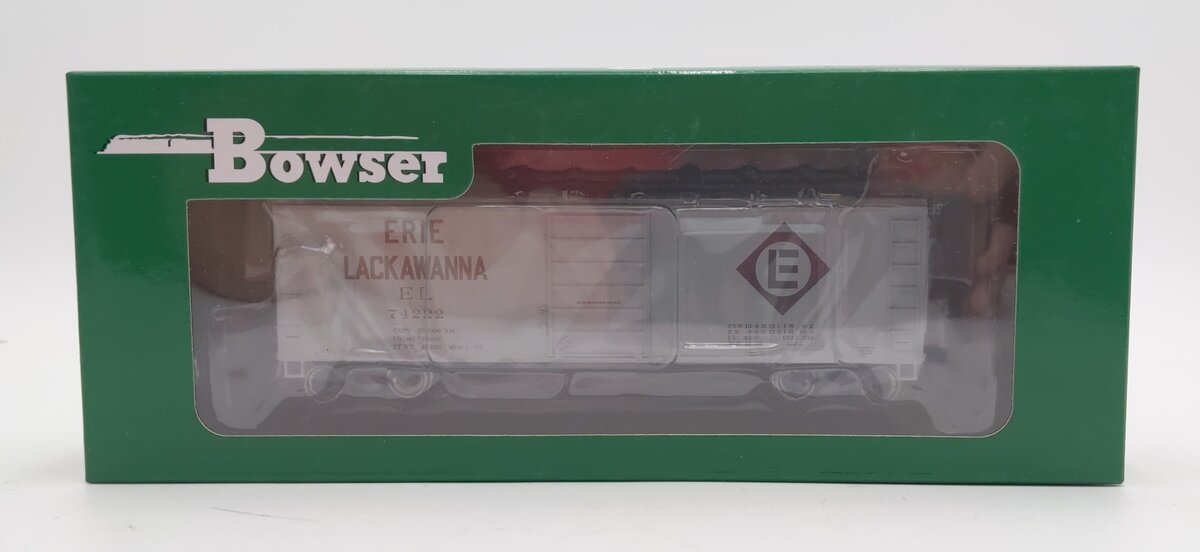 Bowser 42713 HO Scale Erie Lackawanna 40' Boxcar #74222