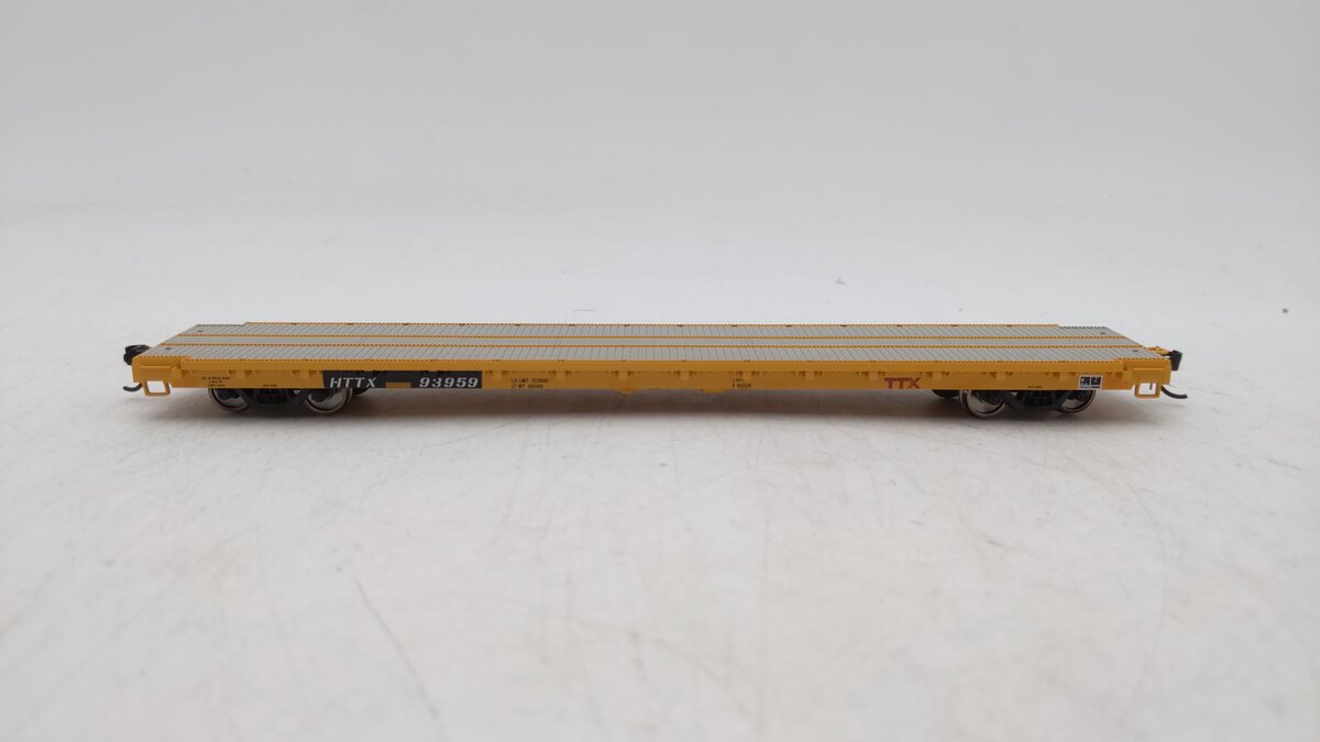 Walthers 910-5366 HO TTX HTTX RTR 60' Pullman-Standard Flatcar #93959