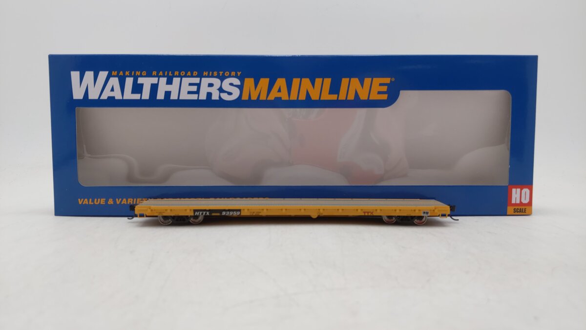 Walthers 910-5366 HO TTX HTTX RTR 60' Pullman-Standard Flatcar #93959