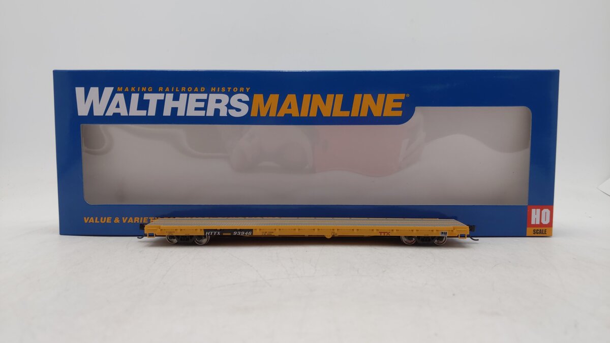Walthers 910-5365 HO TTX HTTX RTR 60' Pullman-Standard Flatcar #93946