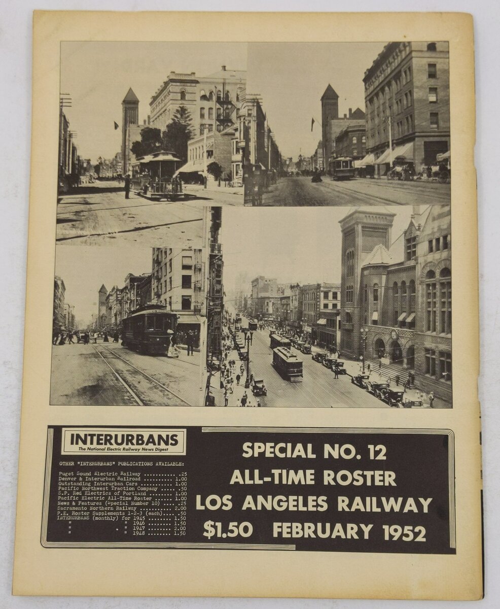 Los Angeles Railway No. 11 Paperback Book By Ira L. Swett VG