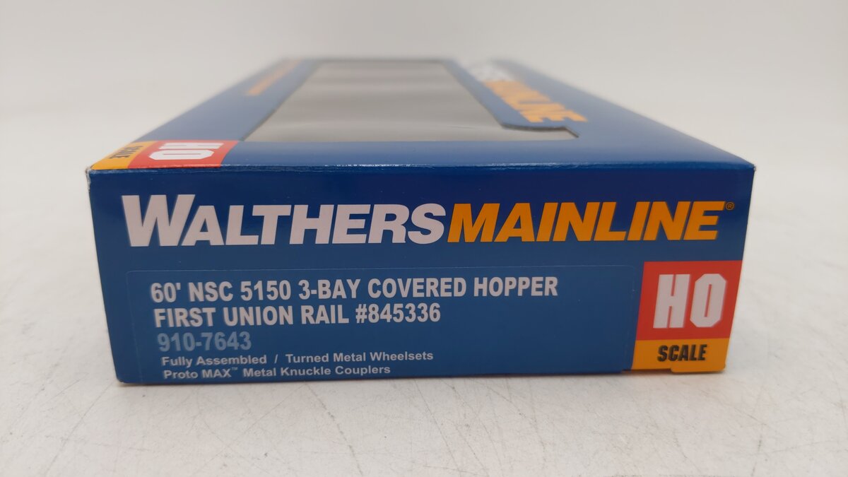 Walthers 910-7643 HO First Union Rail NSC 5150 Hopper #845336