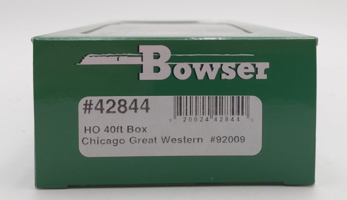 Bowser 42844 HO Chicago Great Western 40' Steel Side Box Car Ready-To-Run #92009