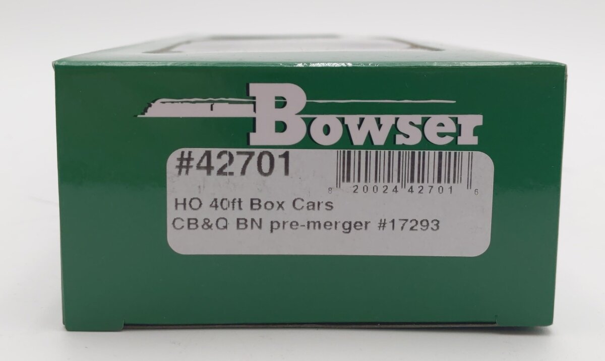 Bowser 42701 HO Chicago Burlington & Quincy 40' Boxcar RTR #17293