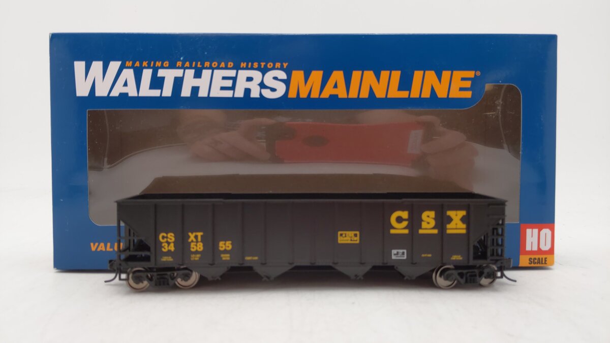 Walthers 910-1988 HO CSX Transportation 50' 100-Ton 4-Bay Hopper #345855