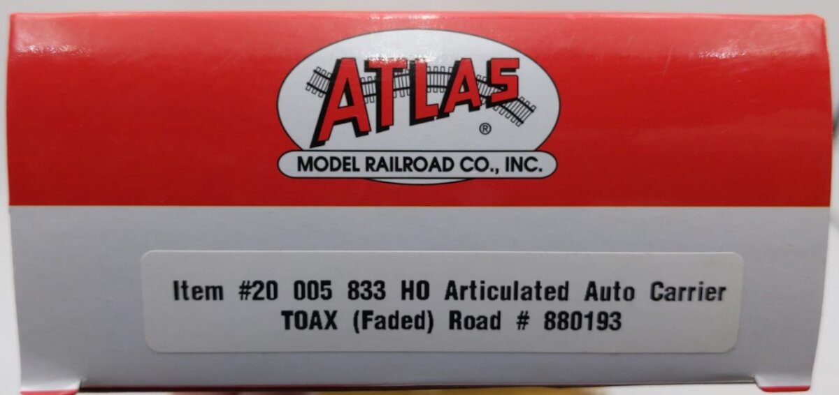 Atlas 20005833 HO Scale TOAX Articulated Auto Carrier #880193