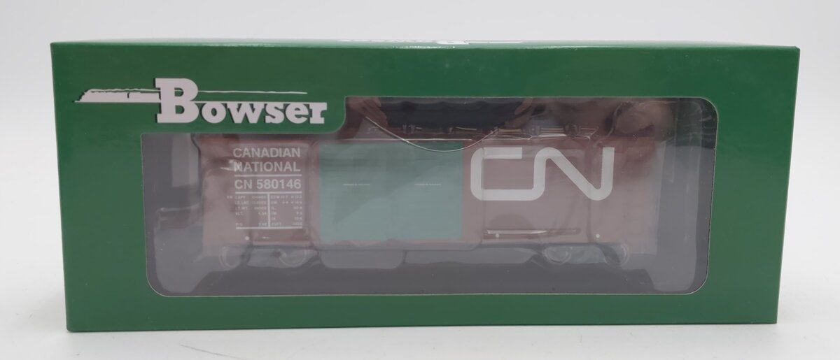 Bowser 42424 HO Canadian National 40' Double-Door Steel Boxcar #580146