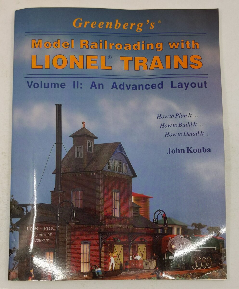 Greenberg's Model Railroading With Lionel Trains Vol.2 Paperback Book John Kouba EX
