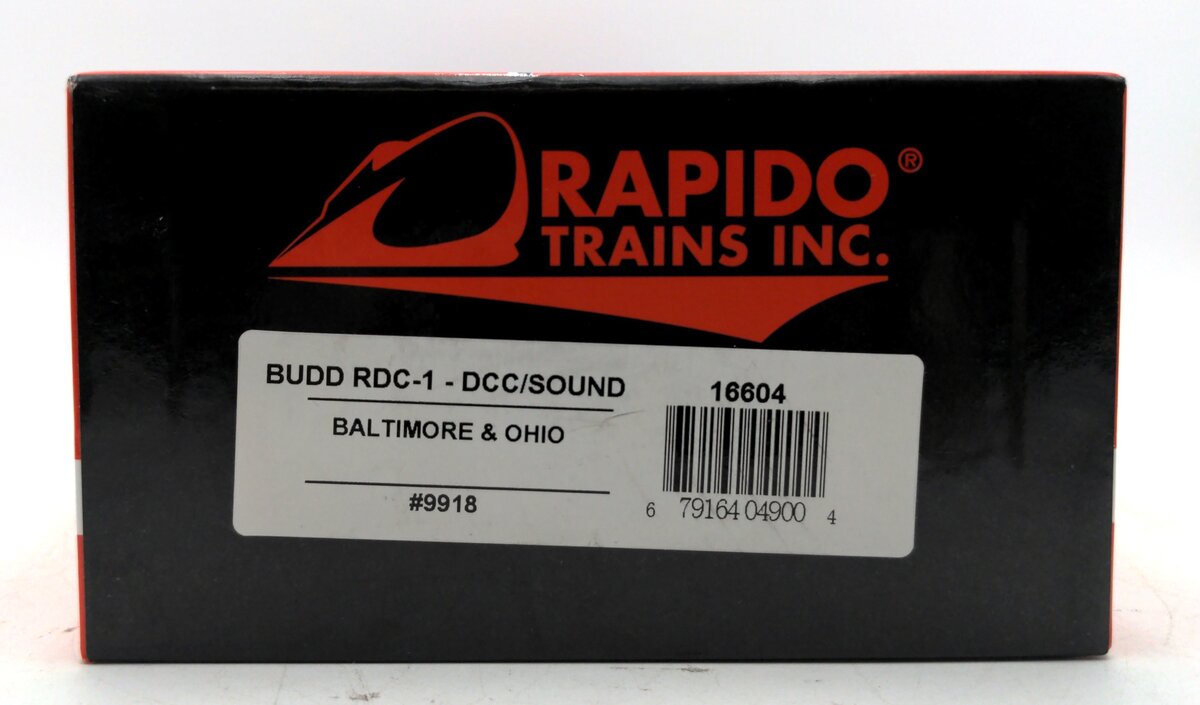 Rapido Trains 16604 HO Baltimore & Ohio Ph1b Budd RDC-1 with Sound #9918