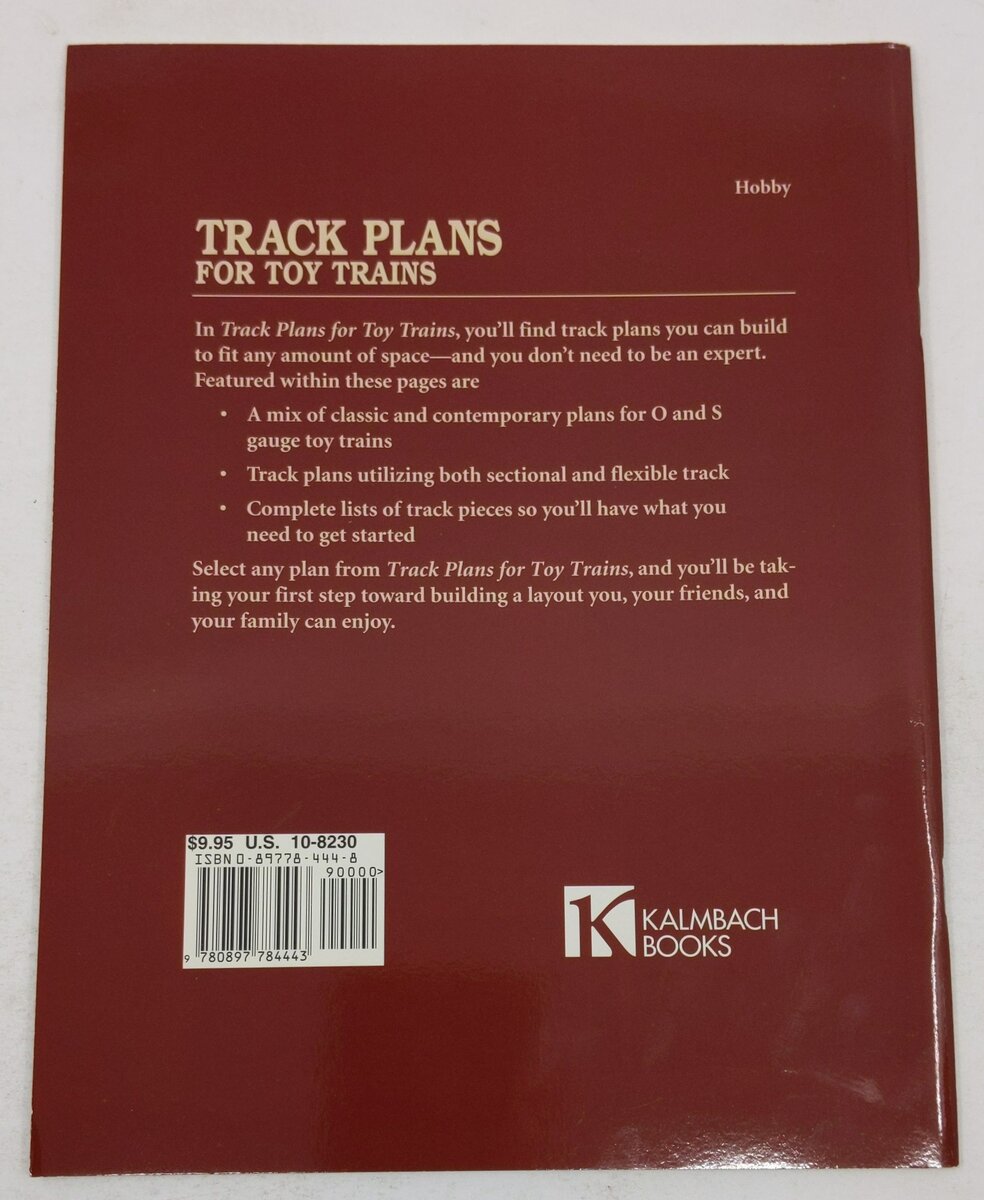 Track Plans for Toy Trains Paperback Book By kalmbach-publishing-company EX