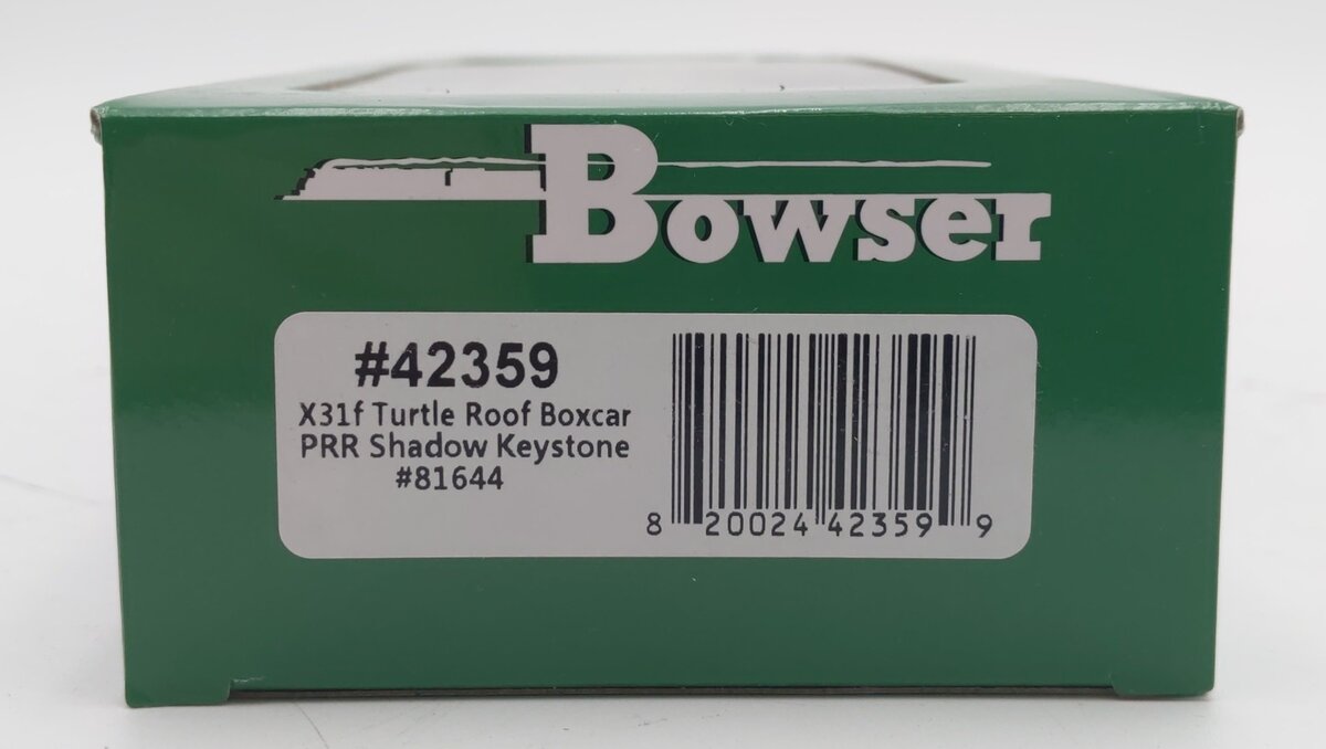 Bowser 42359 HO Pennsylvania X31f Turtle Roof Box Car Ready-To-Run #81644