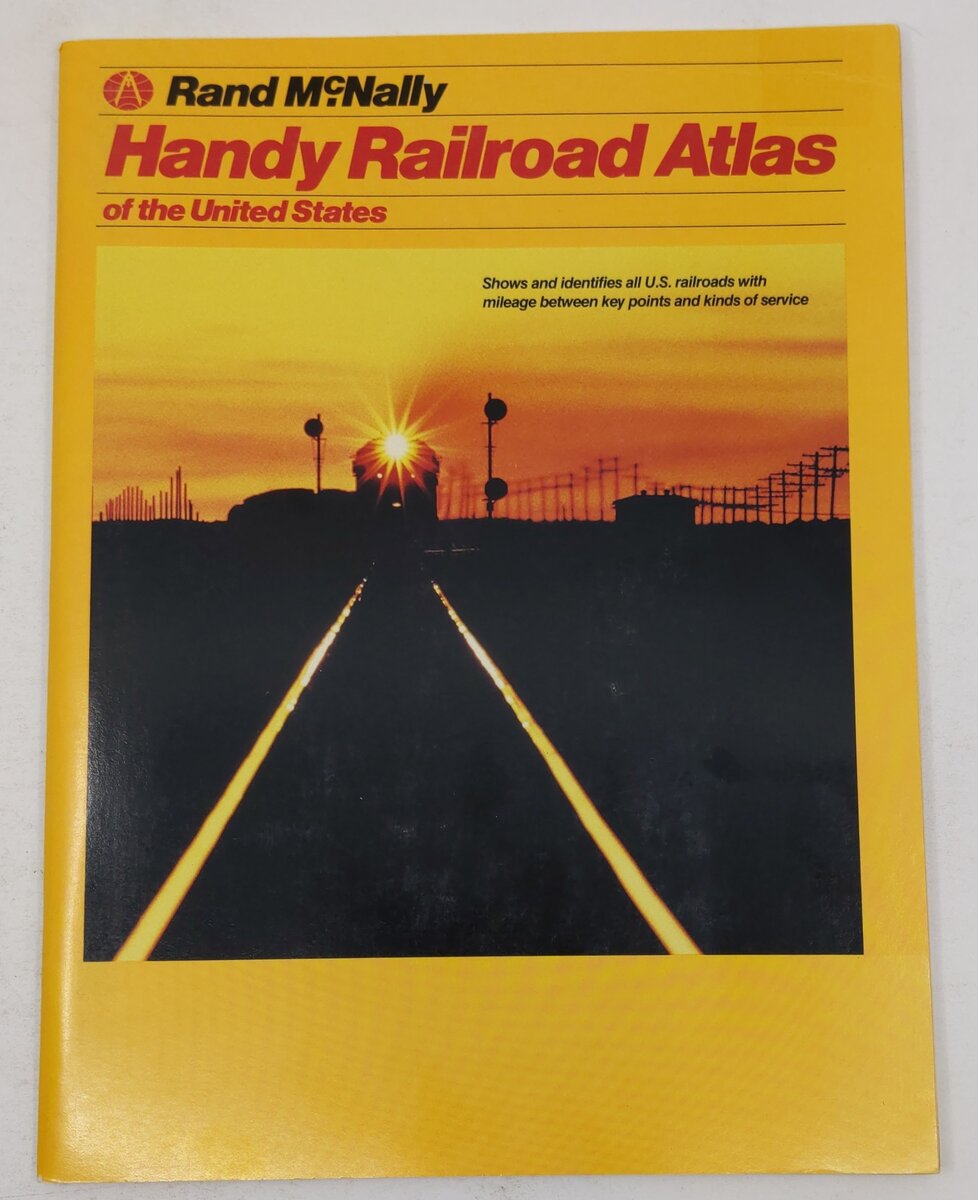 Rand McNally Handy Railroad Atlas of the United States Paperback Book VG