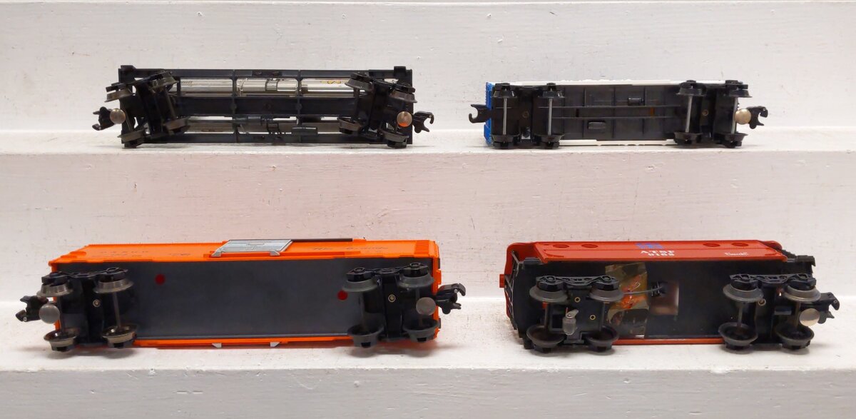 Lionel O Gauge Freight Cars: 6-9154, 6-9163, 6-9362, 6-9705 [4] VG/Box
