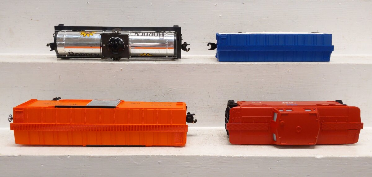 Lionel O Gauge Freight Cars: 6-9154, 6-9163, 6-9362, 6-9705 [4] VG/Box
