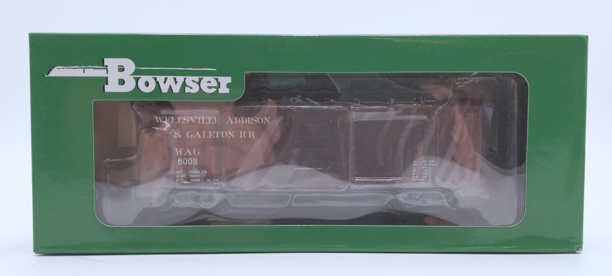 Bowser 42466 HO Scale Wellsville, Addison & Galeton RR 40' Boxcar #8009