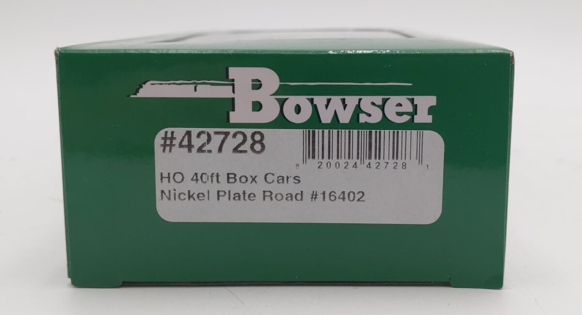 Bowser 42728 HO Nickel Plate Road 40' Boxcar RTR #16402