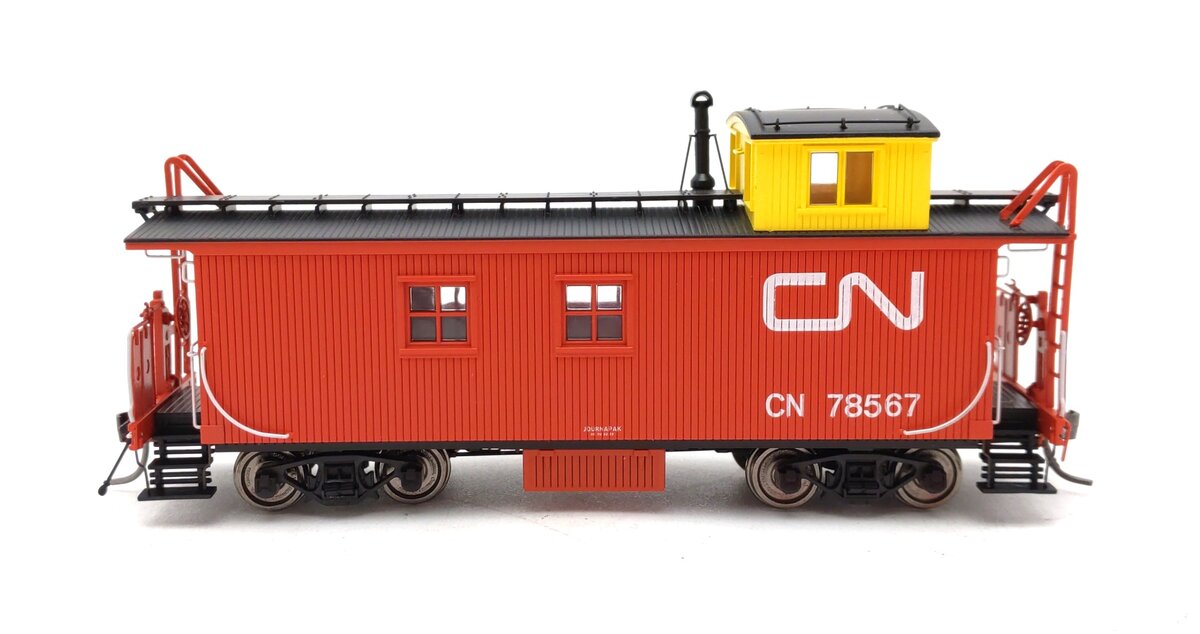 True Line Trains 301204 HO Canadian National Wood Caboose #78567