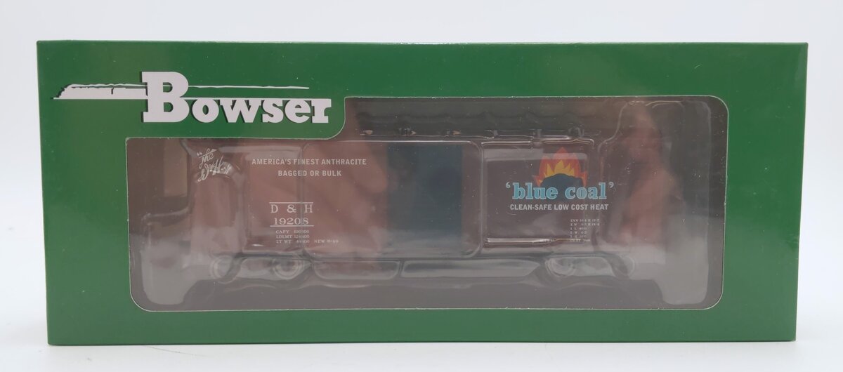 Bowser 42833 HO Scale Delaware & Hudson Blue Coal 40' Boxcar #19208