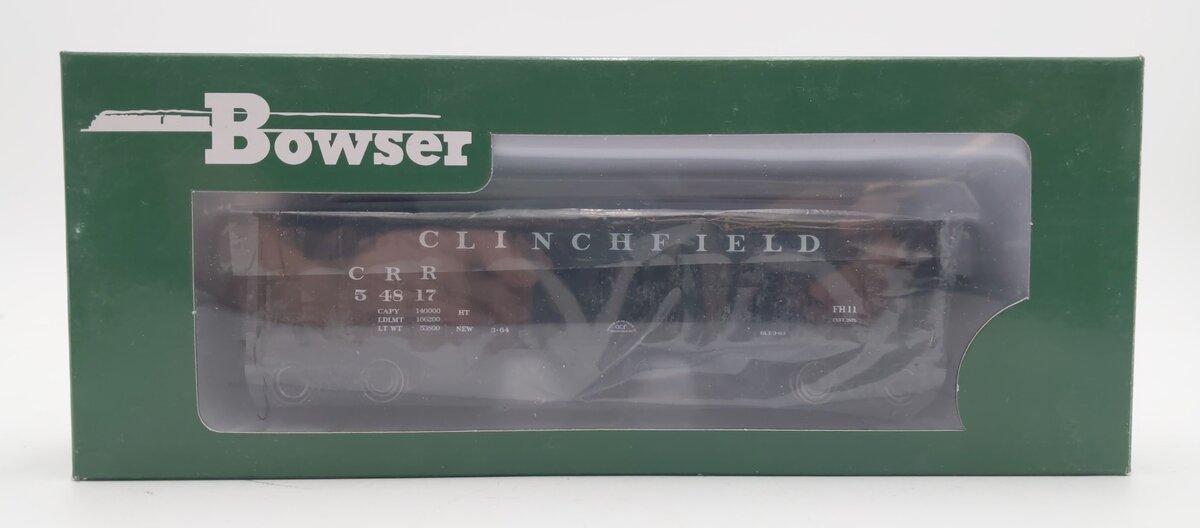 Bowser 41817 HO Clinchfield 70 Ton 14 Panel Hopper Car #54817