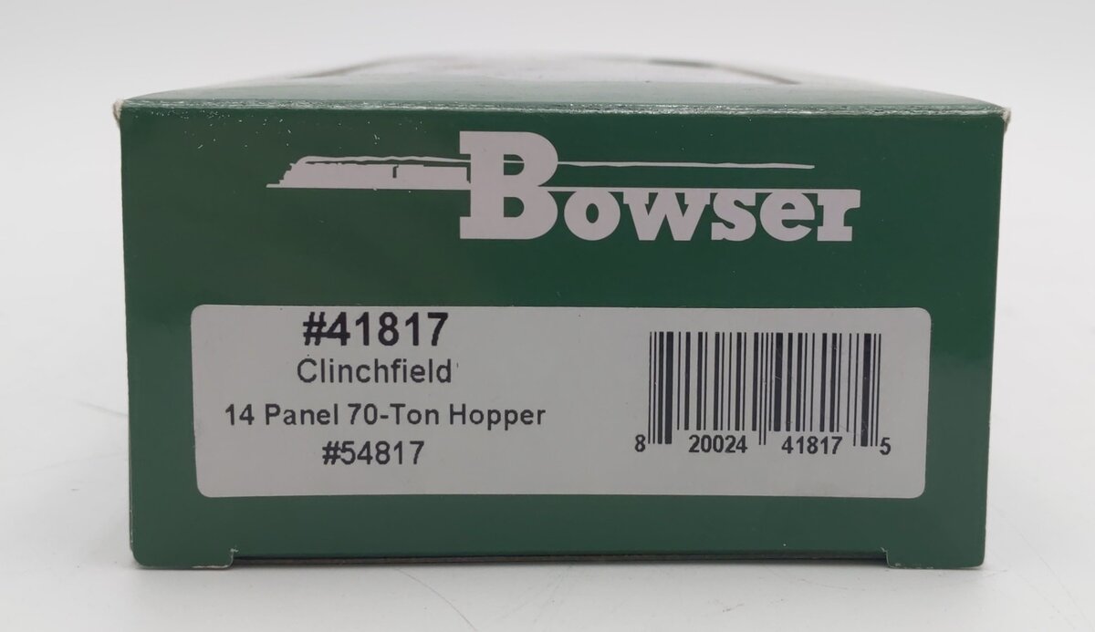 Bowser 41817 HO Clinchfield 70 Ton 14 Panel Hopper Car #54817