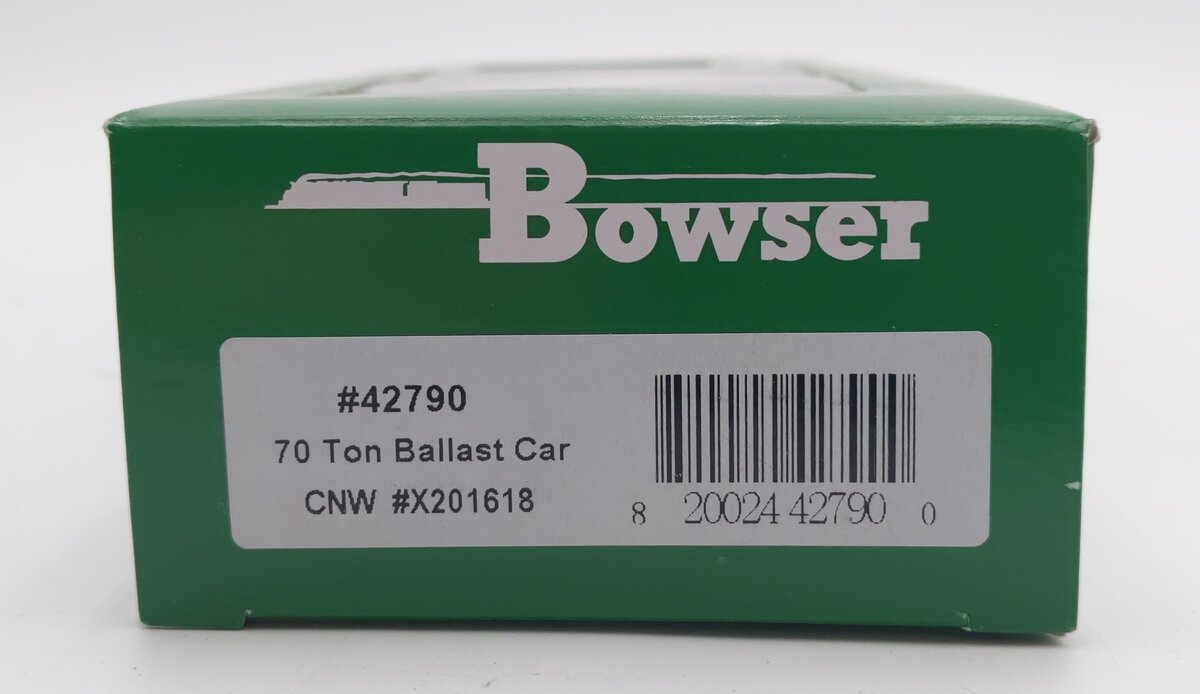 Bowser 42790 HO Scale Chicago Northwestern 70 Ton Ballast Car #X201618