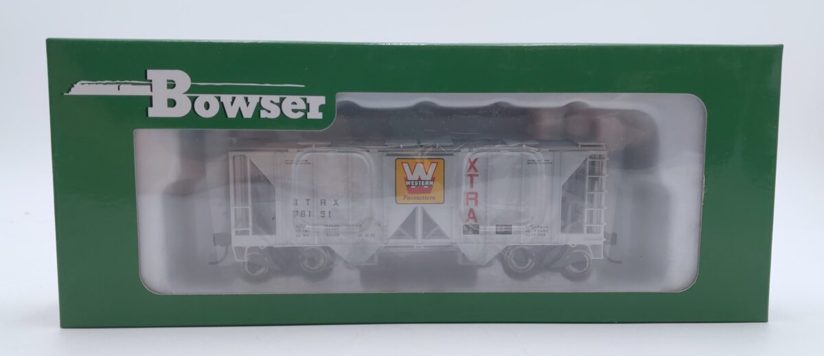 Bowser 42249 HO XTRA Western Pacesetter 70 Ton 2 Bay Hopper Car #78191