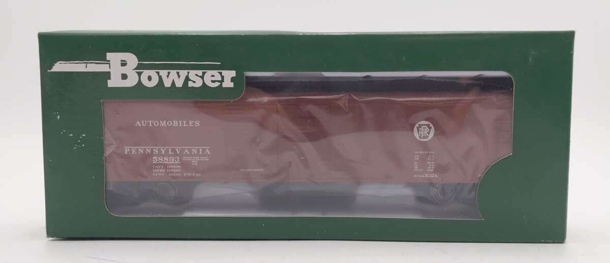 Bowser 41650 HO Pennsylvania Circle Keystone Class X32 Double-Door Boxcar #58893