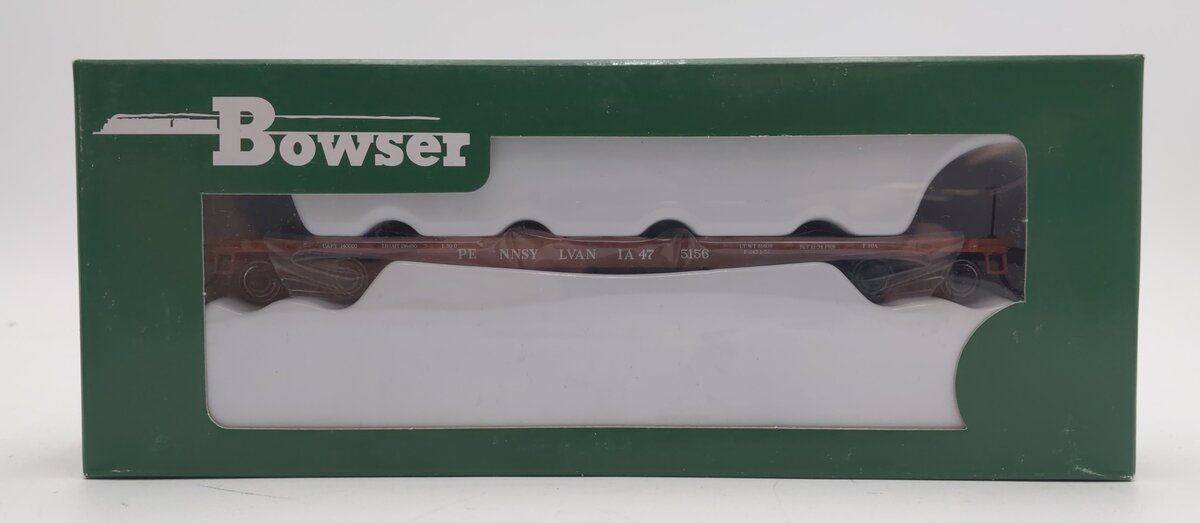 Bowser 41928 HO Pennsylvania 50 Foot Flat Car Kits & Ready-to-Run #475156