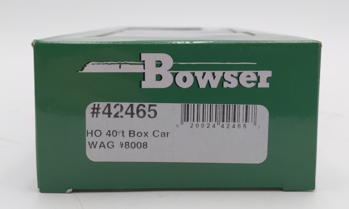 Bowser 42465 HO Wellsville Addison & Gatelon 40' Steel Side Boxcar #8008