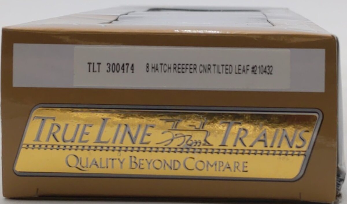 True Line Trains 300474 HO CNR 8 Hatch Reefer Tilted Leaf #210432 LN/Box