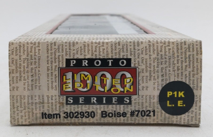 Proto 1000 302930 HO Scale Boise Cascade 50' Newsprint Boxcar #7021 NIB