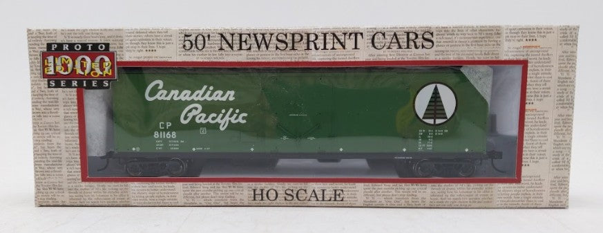 Proto 1000 300552 HO Scale Canadian Pacific 50' Newspaper Boxcar #81168 LN/Box