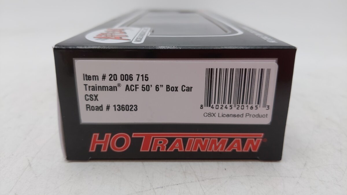 Atlas 20006715 HO CSX Trainman ACF 50' 6" Box Car #136023