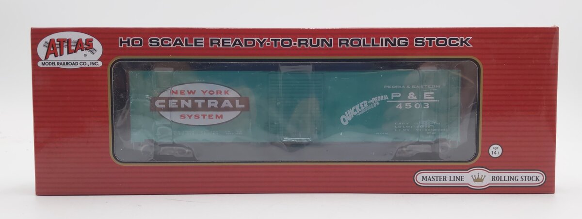 Atlas 20005860 HO NYC P&E 50' Single Door Postwar Boxcar Standard DC #4503