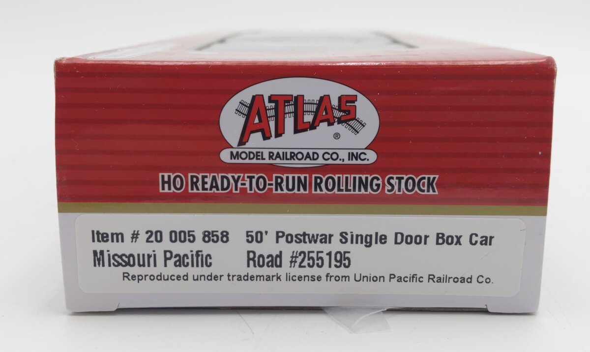Atlas 20005858 HO Missouri Pacific 50' Postwar Single Door Boxcar #255195