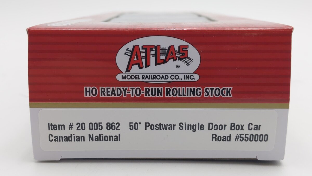 Atlas 20005862 HO CN Master Postwar 50' Single-Door Boxcar Ready to Run #550000