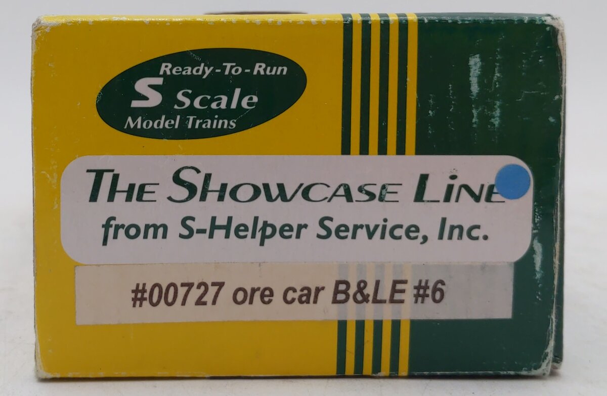 S-Helper 00727 "S" Scale Bessemer & Lake Erie Ore Car LN/Box