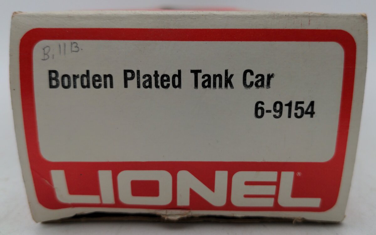 Lionel 6-9154 O Gauge Bordens Plated Gold Tank Car NIB