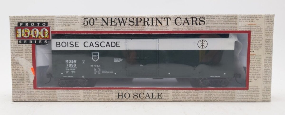 Proto 1000 300569 HO Minnesota Dakota & Western "Boise Cascade" 50' Boxcar #7090 NIB