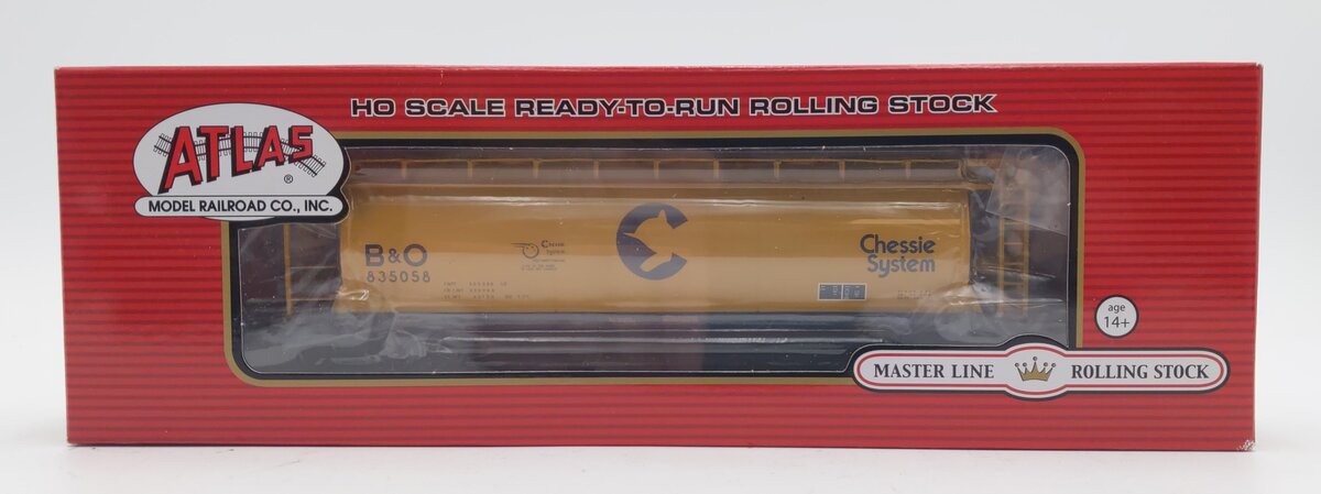 Atlas 20004377 HO Chessie System (B&O) 6-Bay Cylindrical Hopper #835058