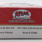 Atlas 20004375 HO Tenneco Plastics 3-Bay Cylindrical Hopper #51899