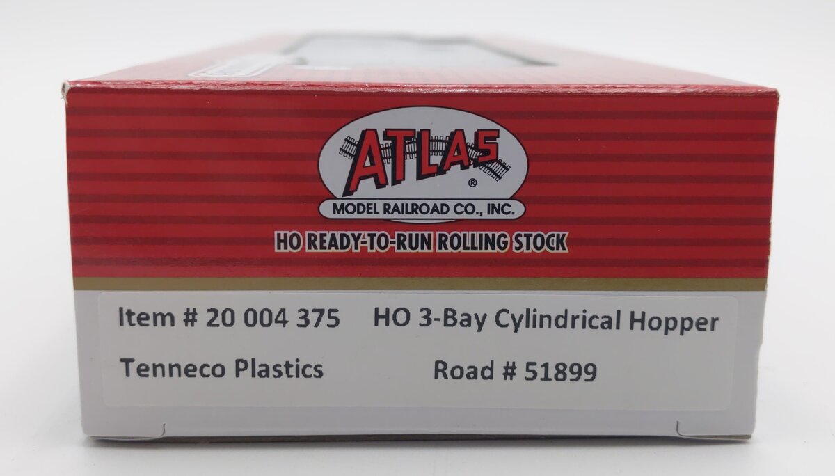 Atlas 20004375 HO Tenneco Plastics 3-Bay Cylindrical Hopper #51899
