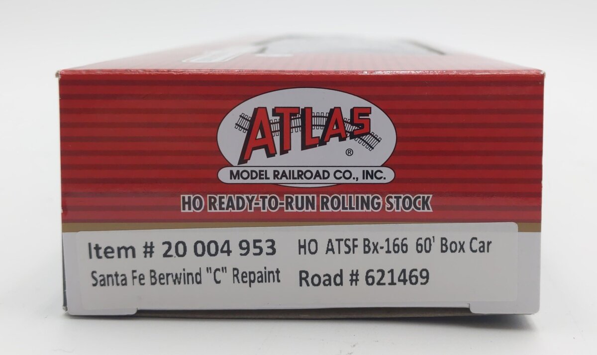 Atlas 20004953 HO Santa Fe Berwind "C" Repaint BX-166 Box Car #621469