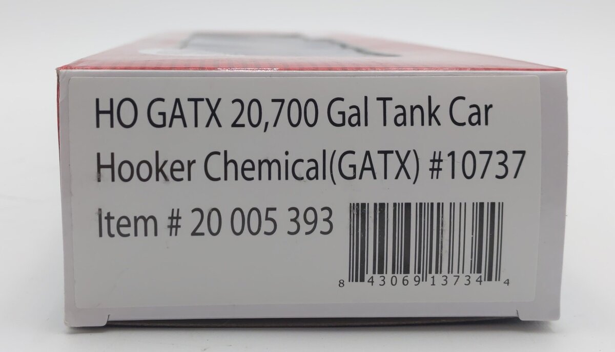Atlas 20005393 HO Hooker Chemical GATX 20,700-Gallon Tank Car #10737