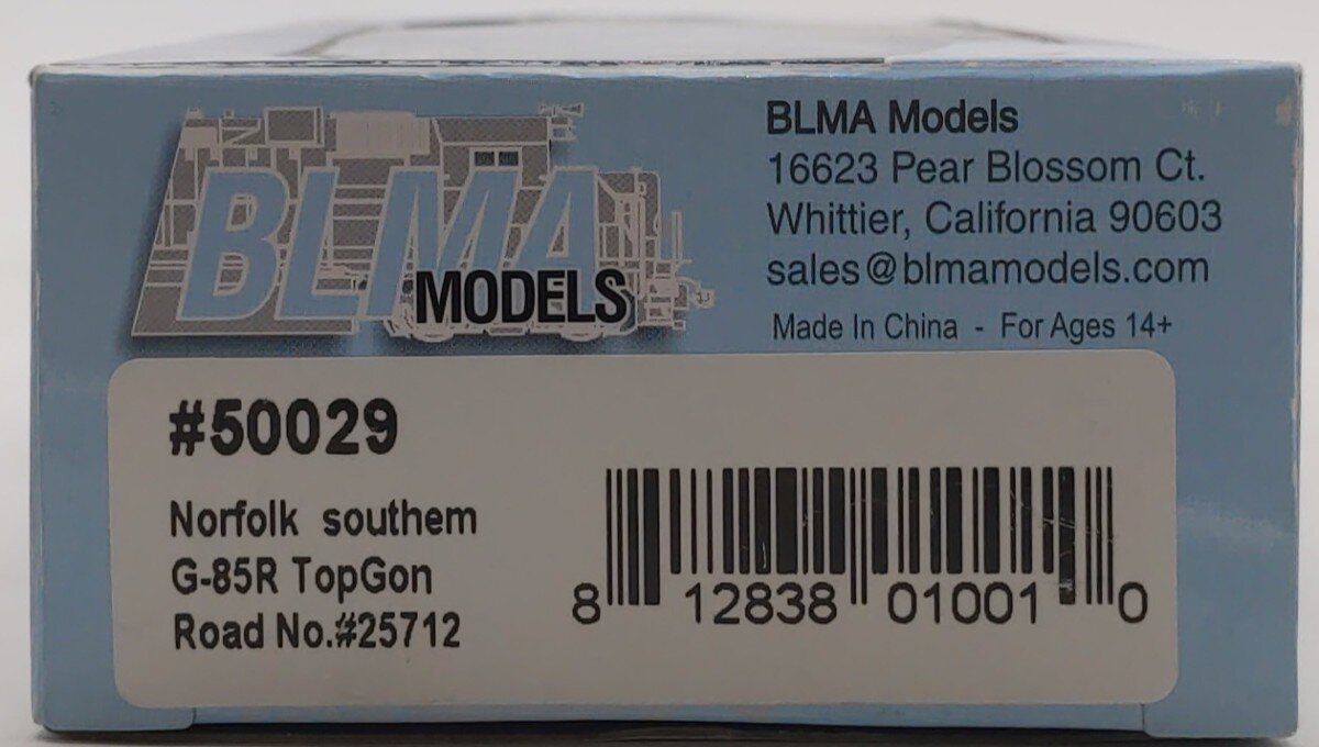 BLMA Models 50029 HO Norfolk Southern G-85R TopGon #25712 NIB